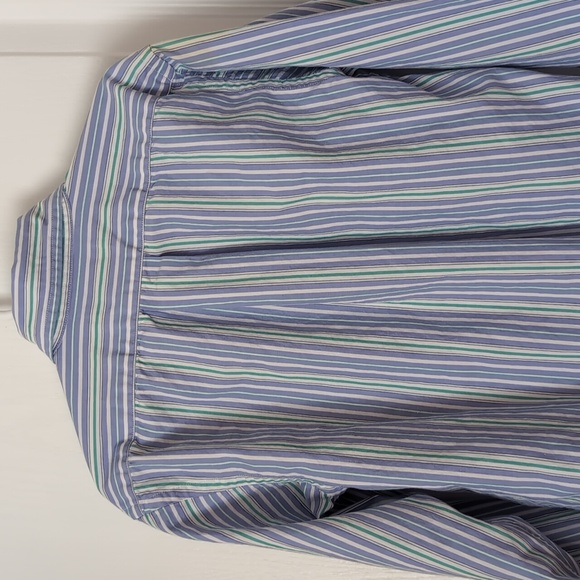 Ralph Lauren Blue striped Button Down Dress Shirt. Size 8 Boys - Picture 8 of 8